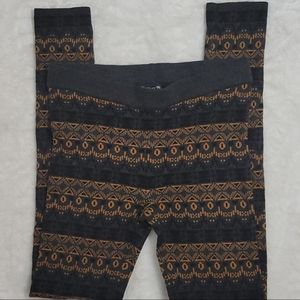 Printed Knit Leggings Size M